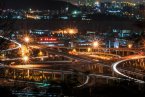 温州夜景图片 拍摄仰义立交桥夜景 温州城市夜景照