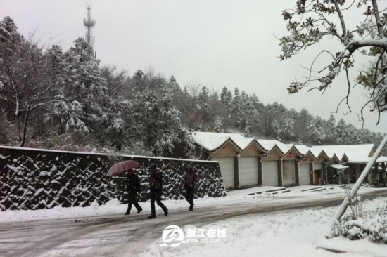 浙江下雪了，2013年冬季浙江湖州安吉第一场雪