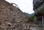 苍南山体塌方 2014年5月22日苍南县金乡镇北行村发生