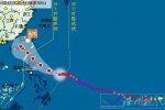 台风美莎克最新动向 风力12级路径向西移动