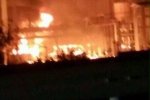 山东润星化工厂爆炸 现场可能有毒气