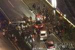 重庆北滨路车祸 昨晚在北滨路一越野车失控致两人受