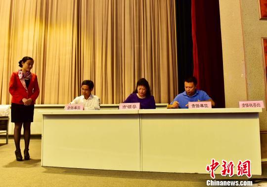 10月23日，广西桂林市召开旅游市场秩序整治大行动动员会。 唐梦宪 摄