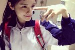 广东最美?；?广东高中生晒自拍获赞最美?；? class=