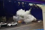 辽宁一两轮机动车街头爆炸