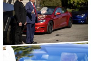 特朗普购买特斯拉 伊隆·马斯克帮他挑选提车
